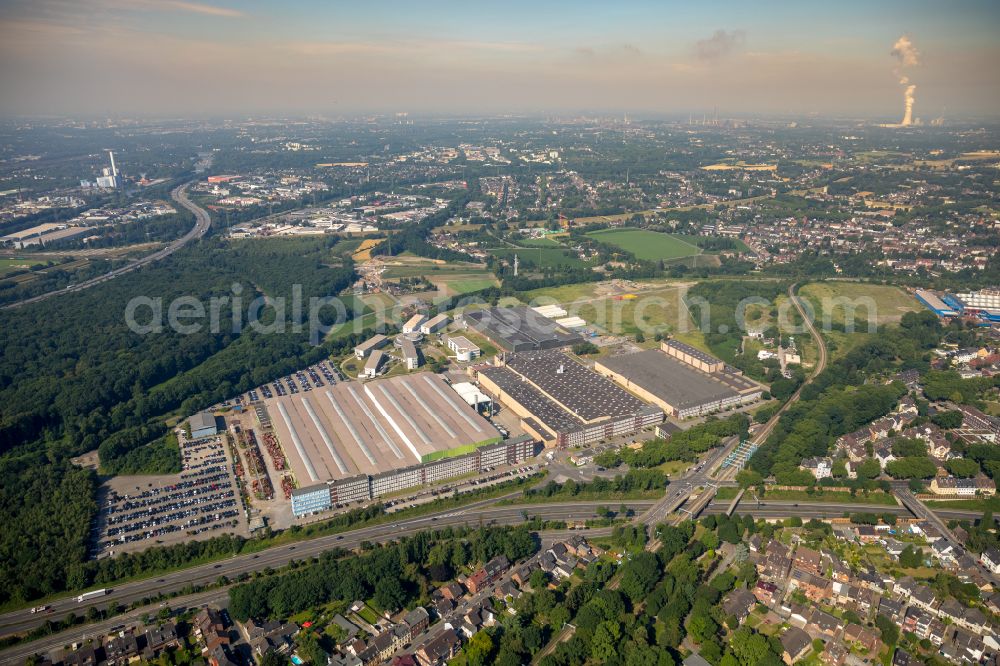 Aerial image Oberhausen - Buildings and production halls on the vehicle construction site MAN Energy Solutions SE on street Steinbrinkstrasse in the district Sterkrade-Nord in Oberhausen at Ruhrgebiet in the state North Rhine-Westphalia, Germany