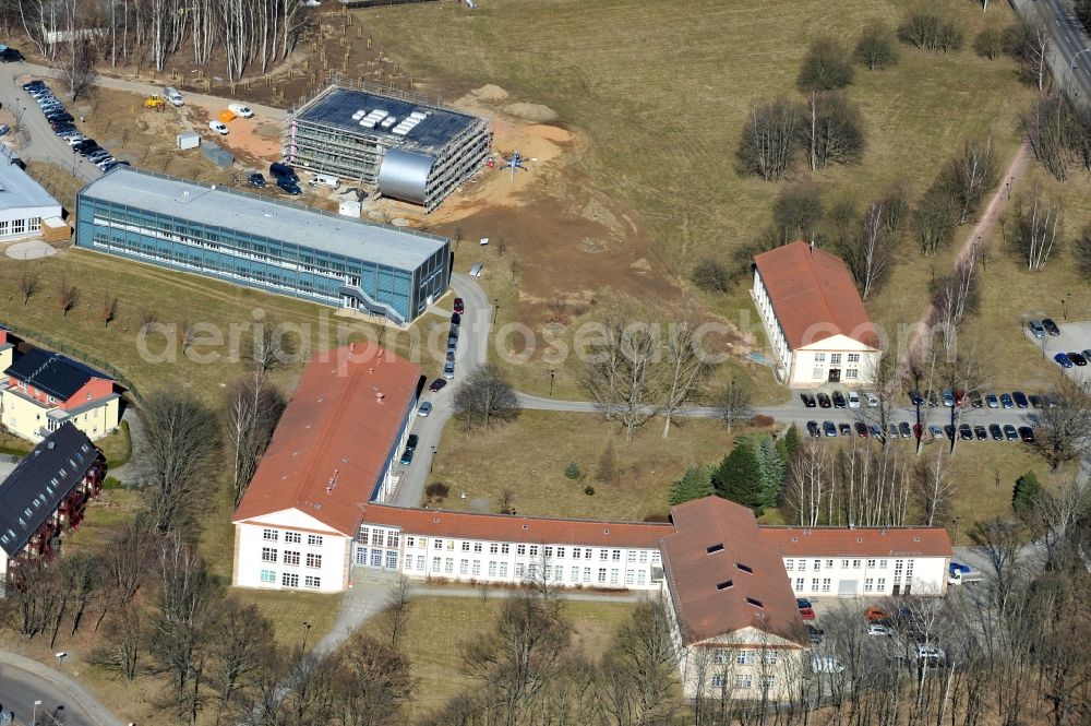 Aerial photograph Chemnitz - View of the department for engine building of the technical university Chemnitz in the state Saxony