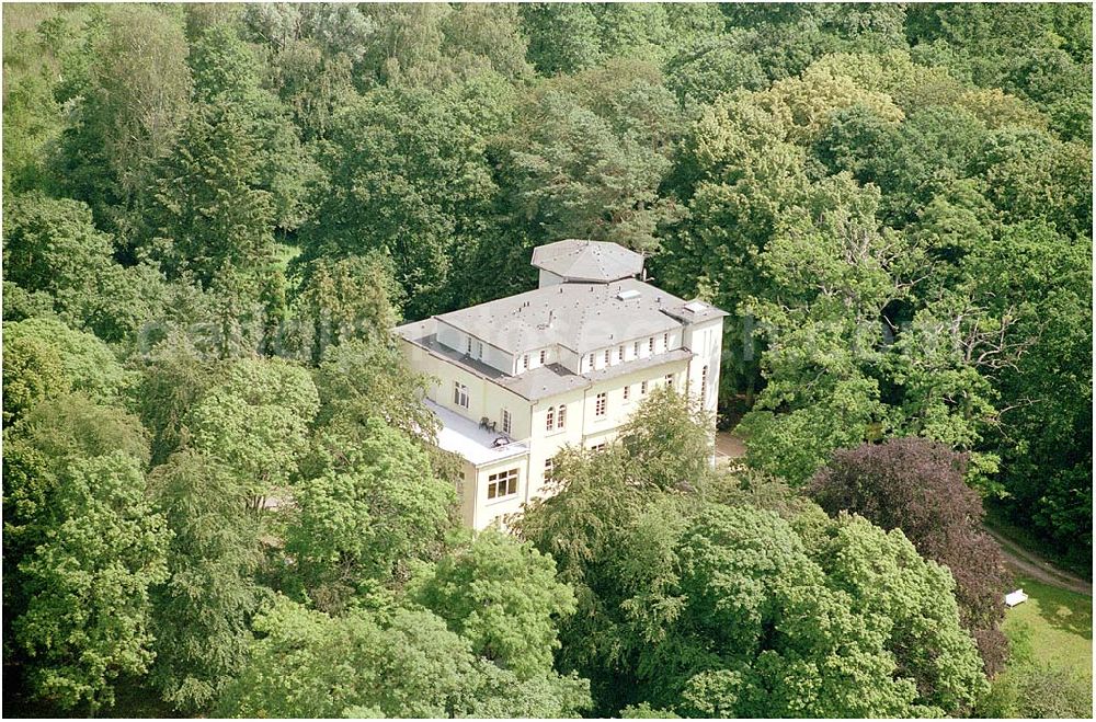 Aerial photograph Kratzeburg - 20.07.2004 Familienferienstätte Dambecker Park im Nationalpark Müritz AWO Sano gemeinnützige GmbH Susanne Müller-Bohley Leiterin der Familienferienstätte S.Mueller-Bohley@awosano.de