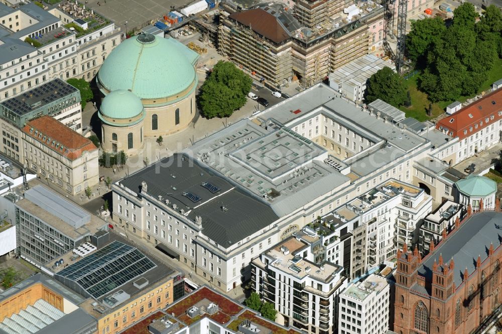 Aerial photograph Berlin - Facade of the monument Pierre Boulez Saal on Franzoesische Strasse in Berlin, Germany