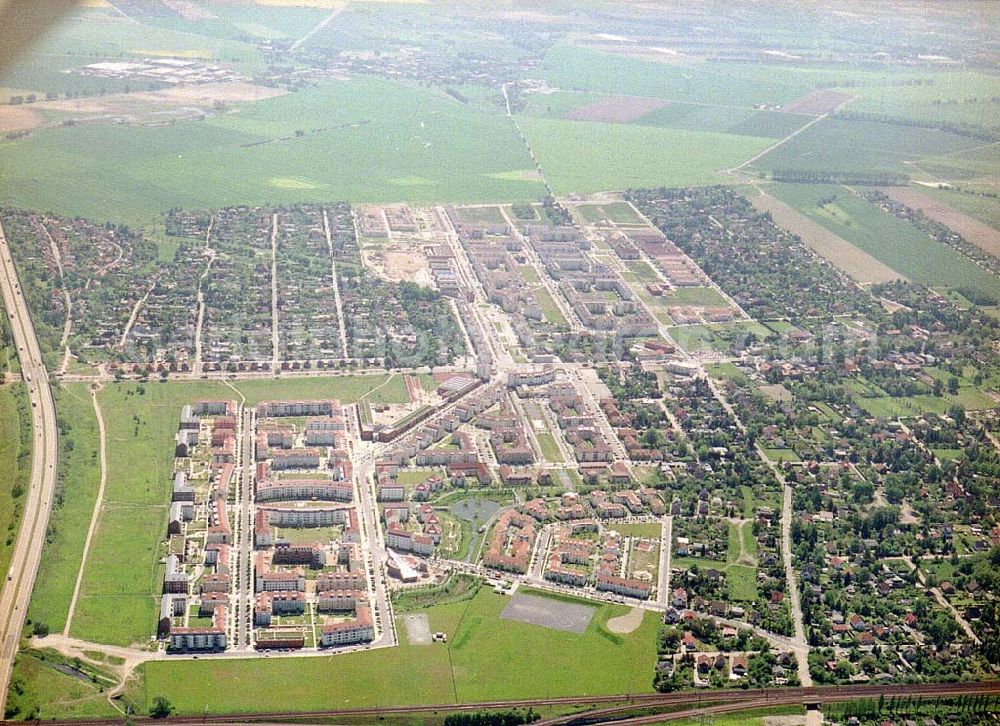 Aerial image Berlin - Karow-Nord - Fast fertige Bauabschnitte des Wohnungsgebietes Karow-Nord in Berlin-Karow.