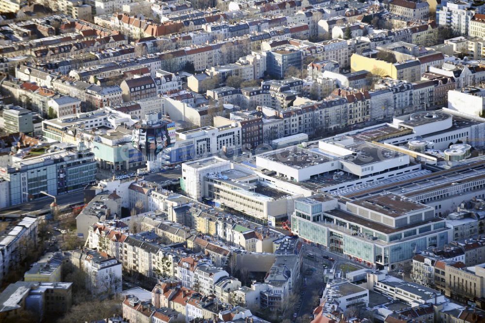 Aerial image Berlin - Building area of the shopping center Boulevard Berlin