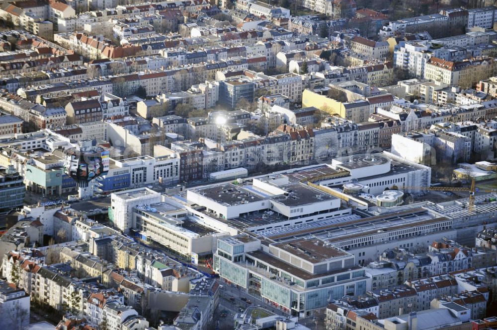 Aerial photograph Berlin - Building area of the shopping center Boulevard Berlin