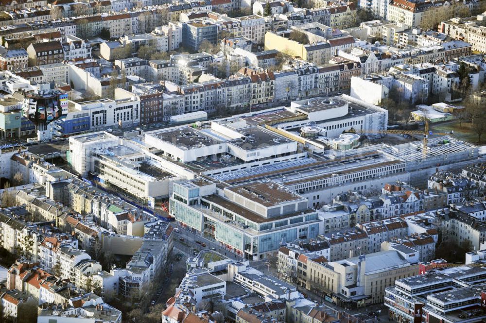 Berlin from above - Building area of the shopping center Boulevard Berlin