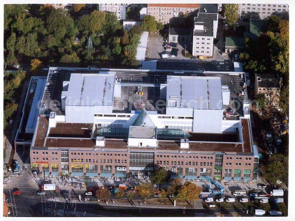 Berlin - Pankow from above - Fast fertiges Rathauscenter am Rathaus in Berlin - Pankow der FUNDUS-Gruppe in Köln.