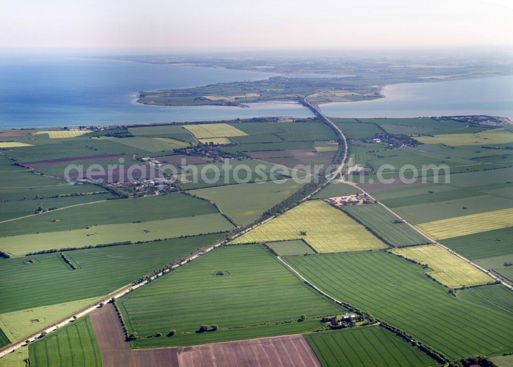 Großenbrode from the bird's eye view: Fehmarn Sund bridge between Fehmarn and the mainland at Grossenbrode in Schleswig-Holstein