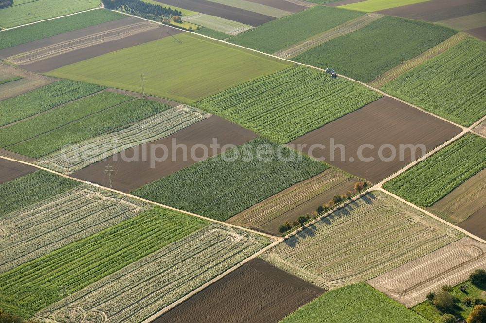 Aerial image Übach-Palenberg - Fieldlandscape in the vicinity of Uebach-Palenberg in the Ruhr area in North Rhine-Westphalia