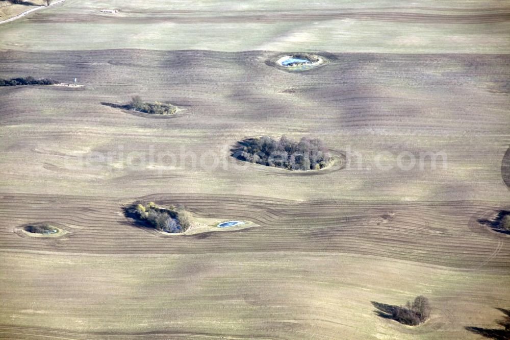 Aerial image Fürstenberg - . Ein Feld in der Nähe der Stadt Fürstenberg in Brandenburg. A field near the town Fuerstenberg.