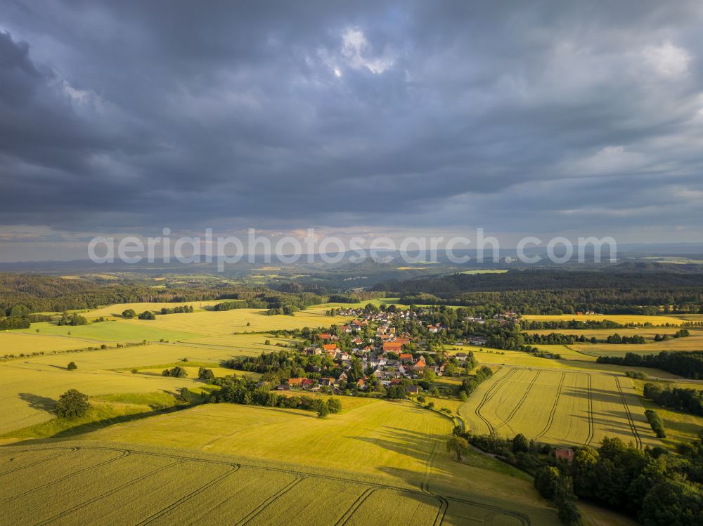 Rathewalde from above - Rathewalde in Rathewalde in the federal state of Saxony