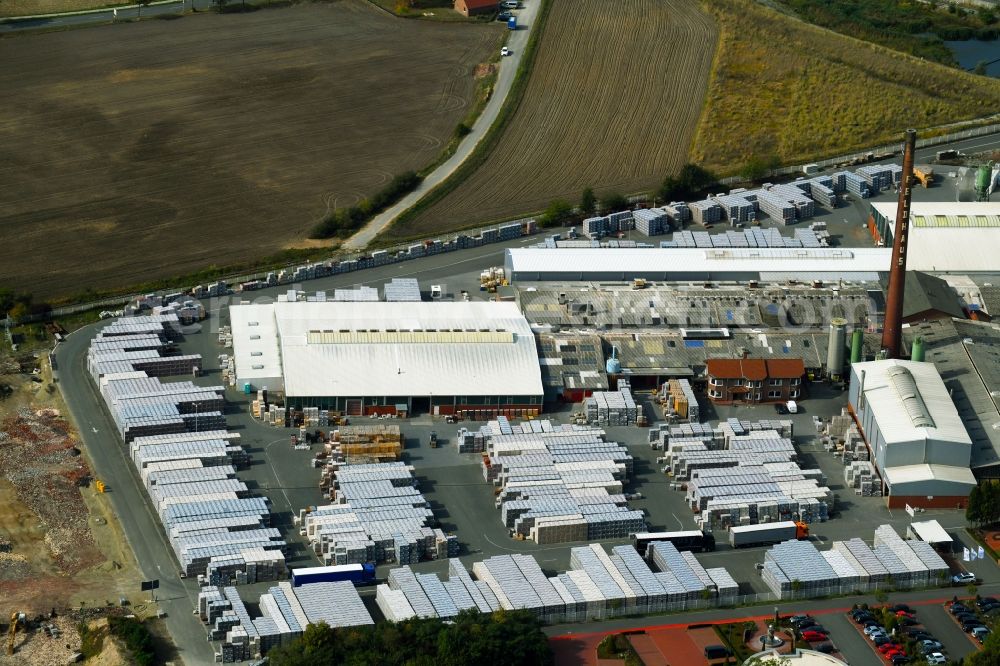 Aerial photograph Bad Laer - Building and production halls on the premises of FELDHAUS KLINKER VERTRIEBS-GMBH on Nordring in Bad Laer in the state Lower Saxony, Germany