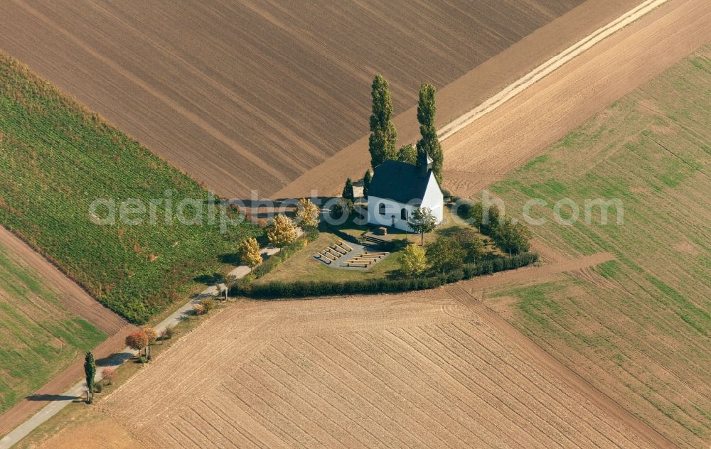 Aerial photograph Naunheim - Field chapel in Muenstermaifeld Naunheim in Rhineland-Palatinate