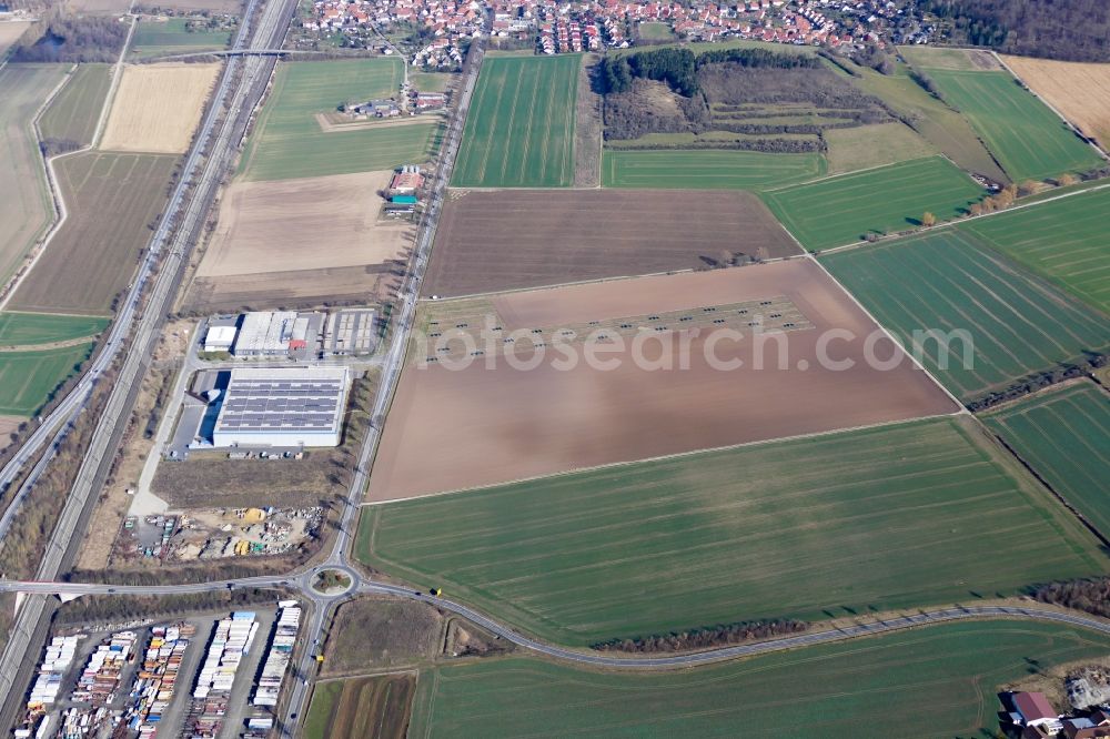 Aerial photograph Nörten-Hardenberg - Agricultural fields as planning area and development area Area 3 Ost in Noerten-Hardenberg in the state Lower Saxony, Germany