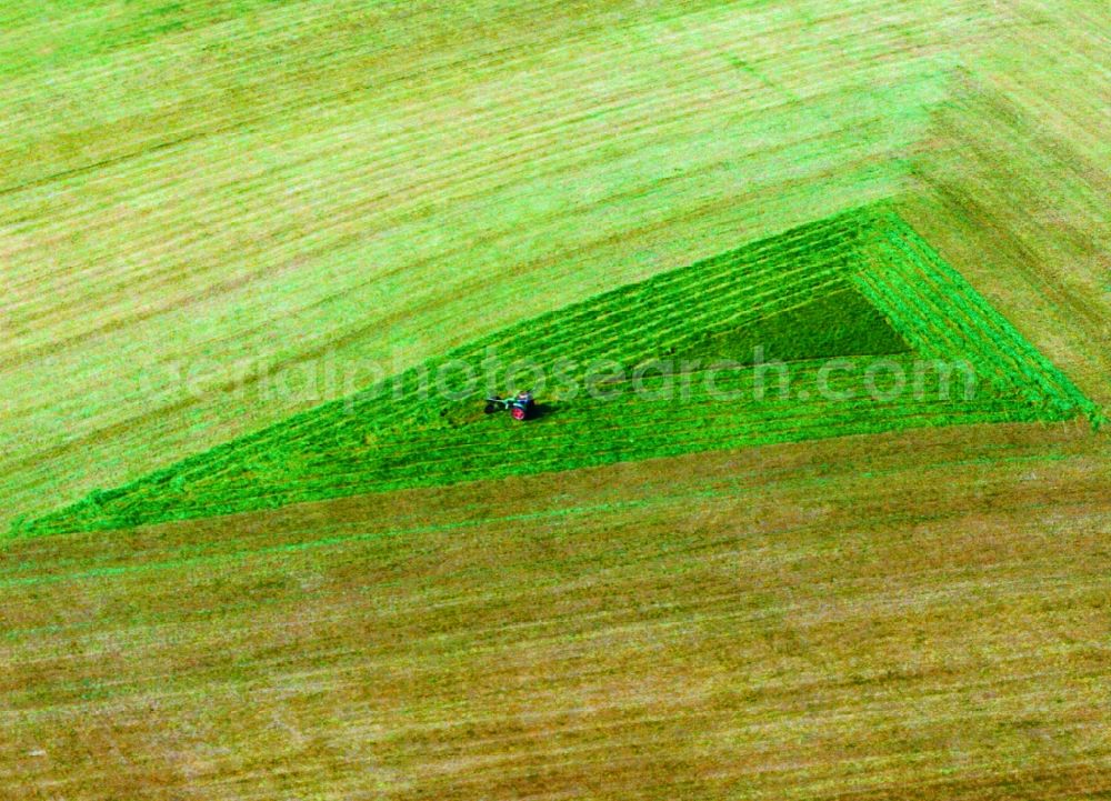 Roding OT Braunried from above - View of field structures near Braunried in Roding in the state Bavaria