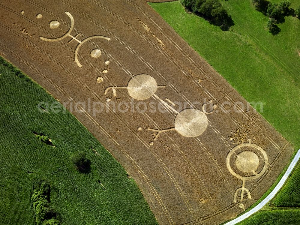 Aerial photograph Freudenstadt - View of field structures near Freudenstadt in the state Baden-Wuerttemberg