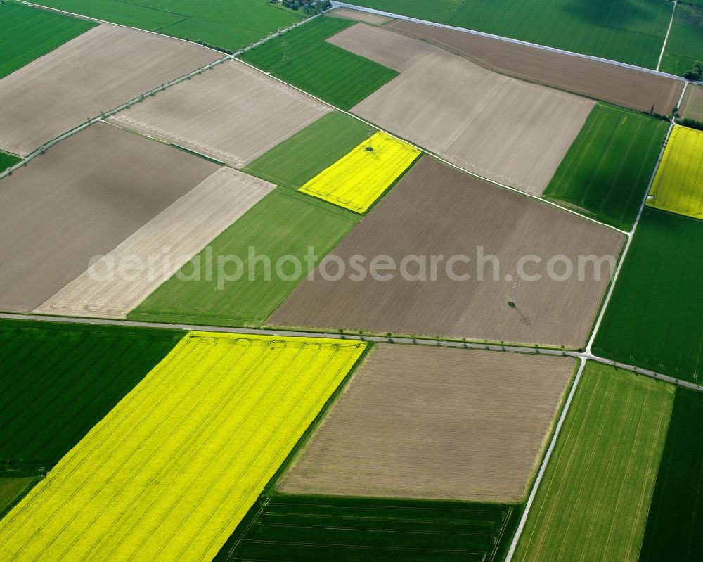 Soest from above - View of field structures near Soest in the state North Rhine-Westphalia