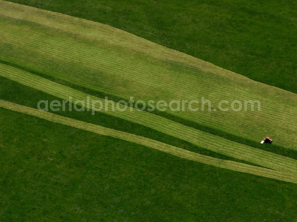 Aerial photograph Wernigerode - View of field structures near Wernigerode in the state Saxony-Anhalt