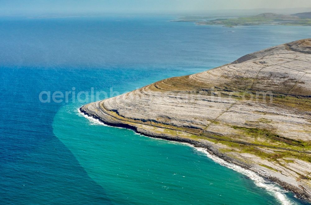 Murroogh from above - Rock Coastline on the cliffs North Atlantic Ocean in Murroogh in Clare, Ireland