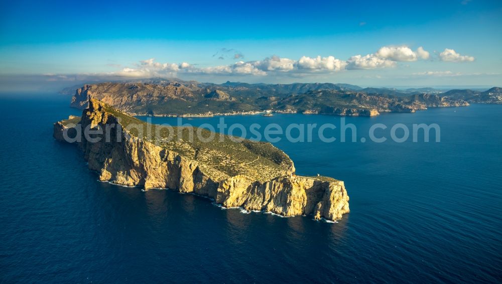 Aerial photograph Andratx - Plateau in the water Sa Dragonera in Andratx in Balearic Islands, Spain