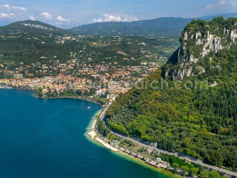 Garda from the bird's eye view: Plateau Rocca di Garda in Garda in Veneto, Italy