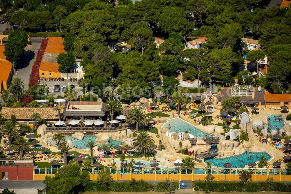 Aerial photograph Canet-en-Roussillon - View of a holiday complex in Canet-en-Roussillon in France