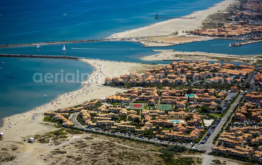 Aerial photograph Leucate - View of holiday homes in Leucate in France