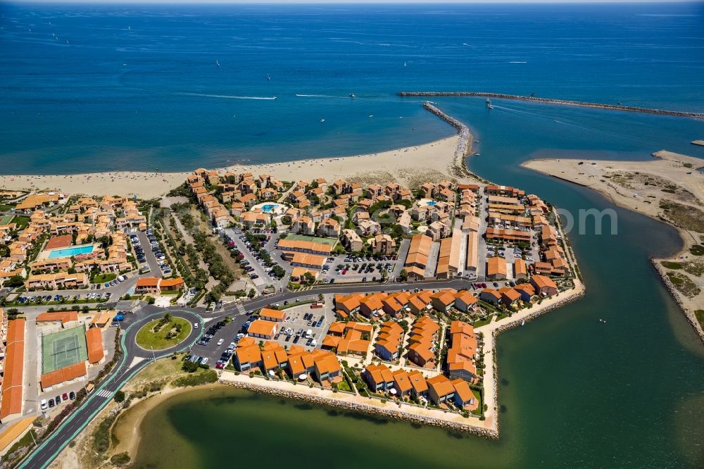 Aerial photograph Leucate - View of holiday homes in Leucate in France