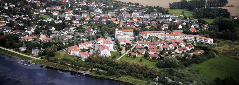 Rerik from above - Rerik / Mecklenburg Vorpommern Blick auf das Feriendorf der AWO SANO gGmbH am Haffwinkel 18 in 18230 Ostseebad Rerik. View of the Village of AWO SANO gGmbH on Haffwinkel in Rerik.