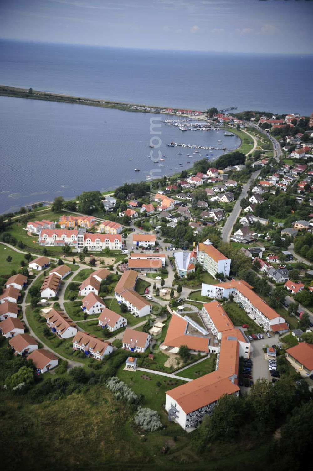 Aerial image Rerik - Rerik / Mecklenburg Vorpommern Blick auf das Feriendorf der AWO SANO gGmbH am Haffwinkel 18 in 18230 Ostseebad Rerik. View of the Village of AWO SANO gGmbH on Haffwinkel in Rerik.