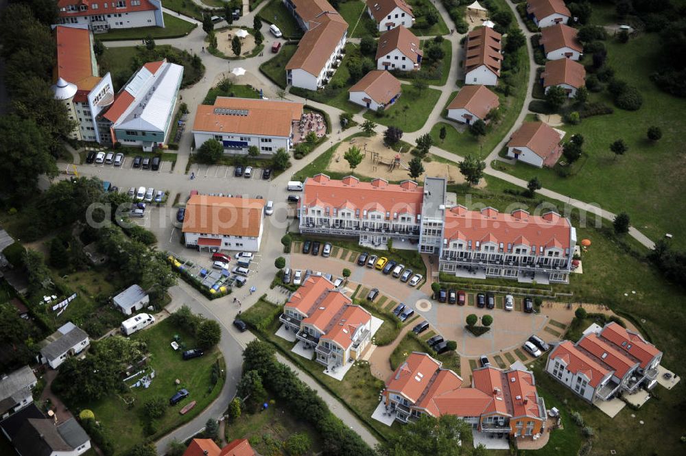 Rerik from above - Rerik / Mecklenburg Vorpommern Blick auf das Feriendorf der AWO SANO gGmbH am Haffwinkel 18 in 18230 Ostseebad Rerik. View of the Village of AWO SANO gGmbH on Haffwinkel in Rerik.