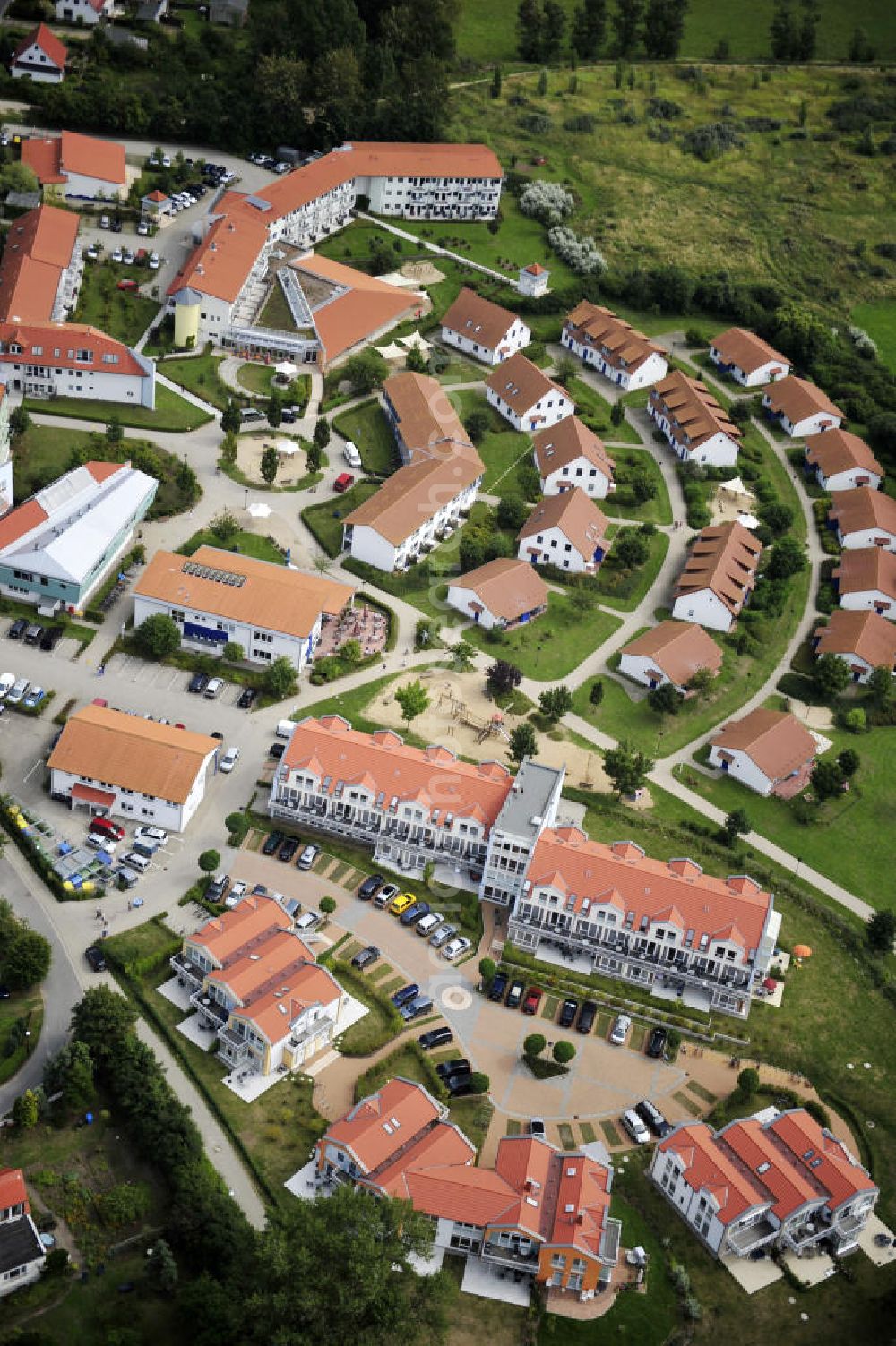 Rerik from the bird's eye view: Rerik / Mecklenburg Vorpommern Blick auf das Feriendorf der AWO SANO gGmbH am Haffwinkel 18 in 18230 Ostseebad Rerik. View of the Village of AWO SANO gGmbH on Haffwinkel in Rerik.