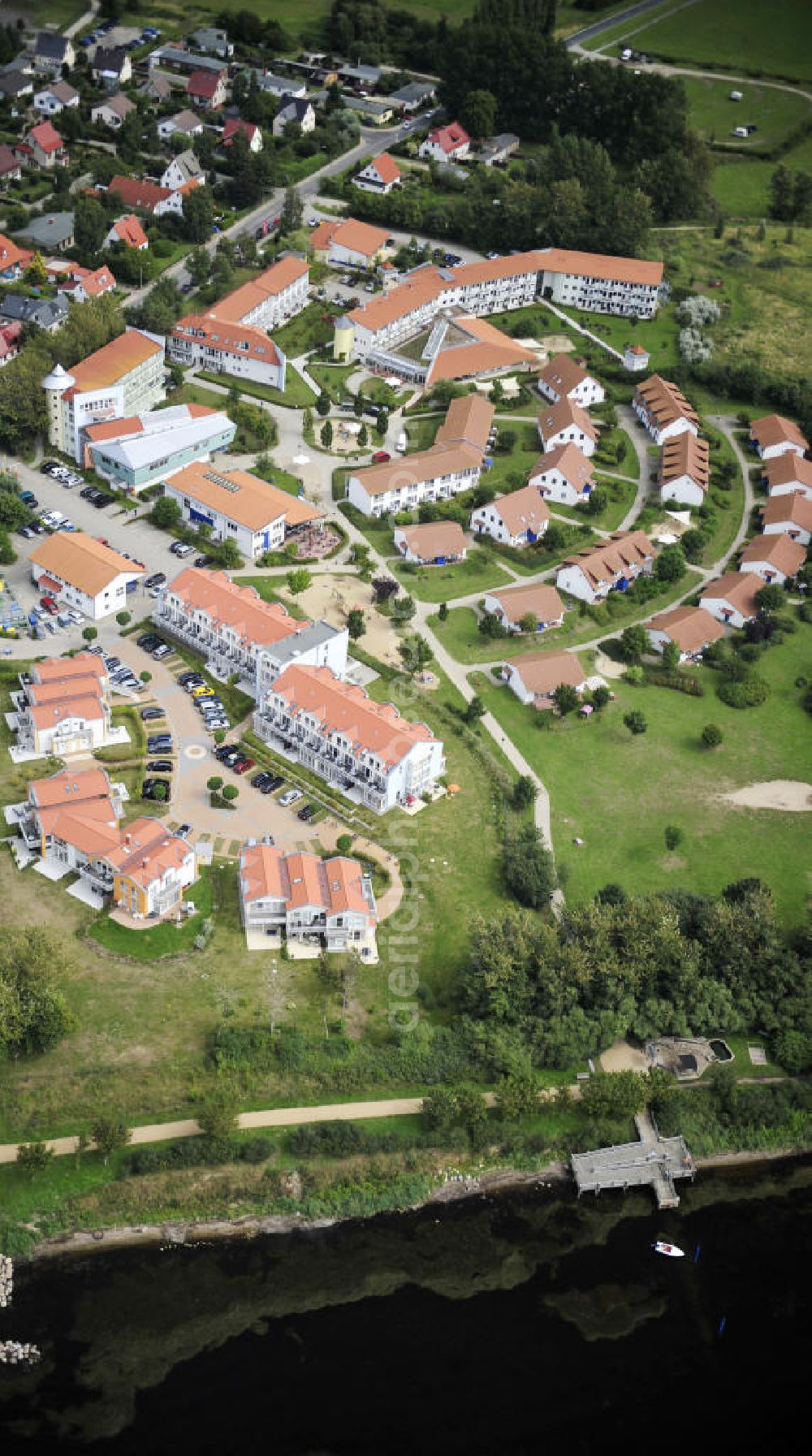 Aerial photograph Rerik - Rerik / Mecklenburg Vorpommern Blick auf das Feriendorf der AWO SANO gGmbH am Haffwinkel 18 in 18230 Ostseebad Rerik. View of the Village of AWO SANO gGmbH on Haffwinkel in Rerik.