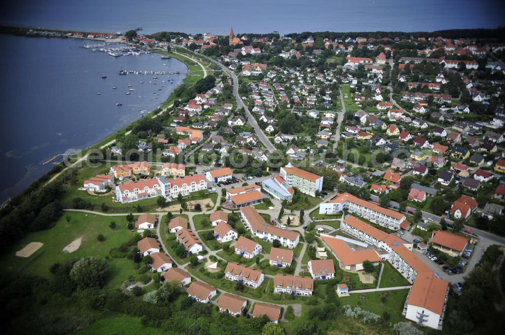 Rerik from above - Rerik / Mecklenburg Vorpommern Blick auf das Feriendorf der AWO SANO gGmbH am Haffwinkel 18 in 18230 Ostseebad Rerik. View of the Village of AWO SANO gGmbH on Haffwinkel in Rerik.