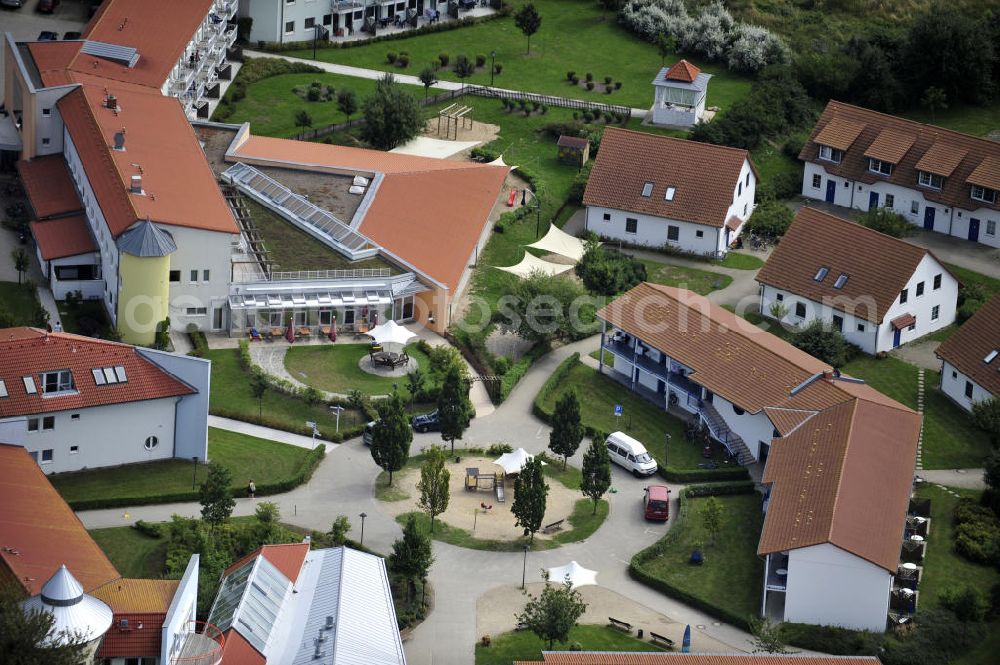 Aerial image Rerik - Rerik / Mecklenburg Vorpommern Blick auf das Feriendorf der AWO SANO gGmbH am Haffwinkel 18 in 18230 Ostseebad Rerik. View of the Village of AWO SANO gGmbH on Haffwinkel in Rerik.