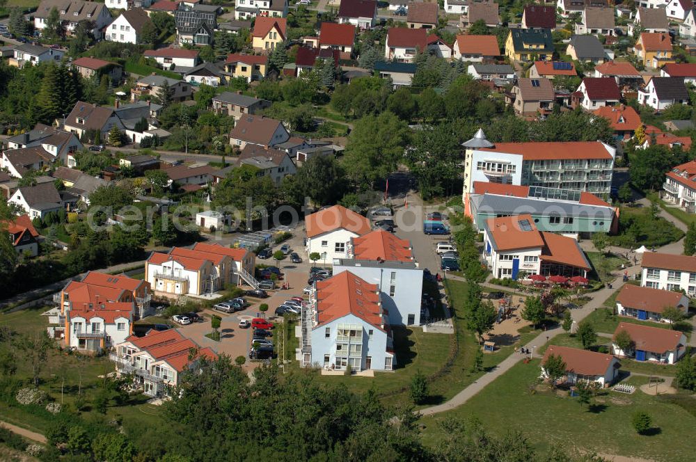 23.05.2009 from above - Rerik / Mecklenburg Vorpommern 10.05.2008 Blick auf das Feriendorf der AWO SANO gGmbH am Haffwinkel 18 in 18230 Ostseebad Rerik .