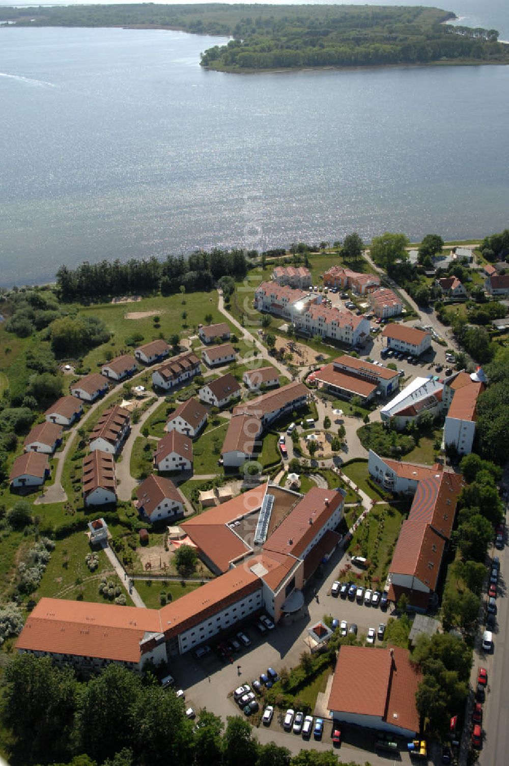 23.05.2009 from the bird's eye view: Rerik / Mecklenburg Vorpommern 10.05.2008 Blick auf das Feriendorf der AWO SANO gGmbH am Haffwinkel 18 in 18230 Ostseebad Rerik .