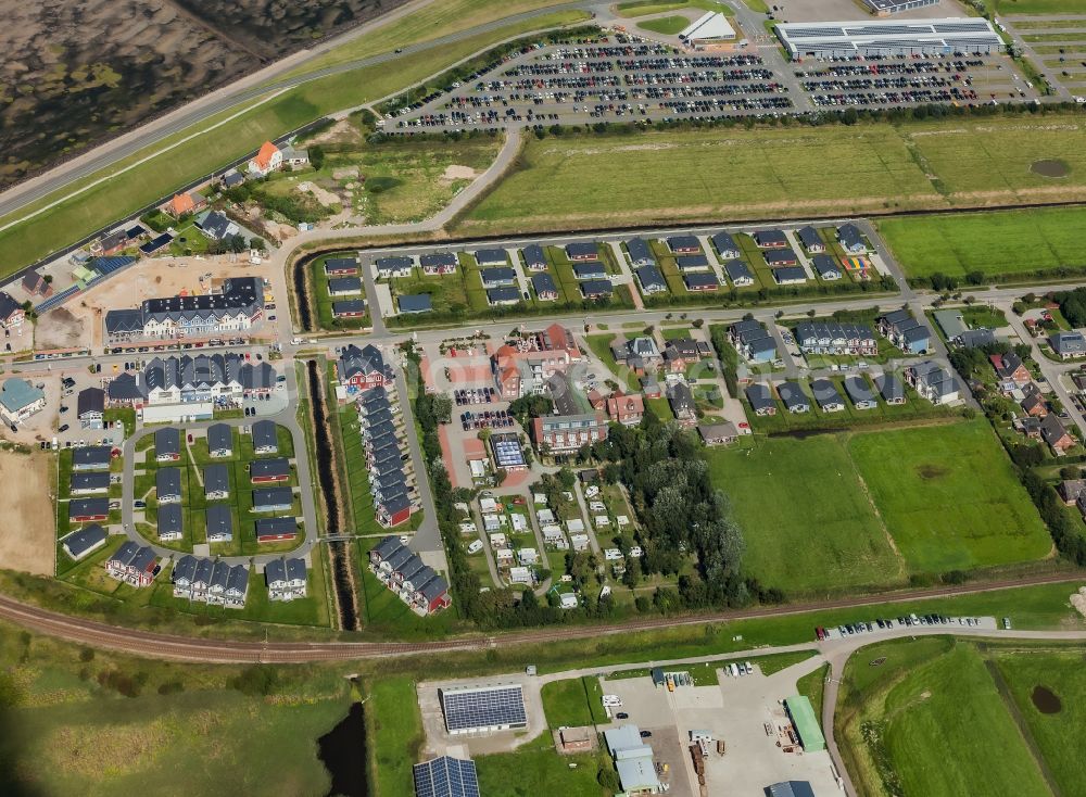 Aerial photograph Dagebüll - Holiday house plant of the park in Dagebuell North Friesland in the state Schleswig-Holstein, Germany