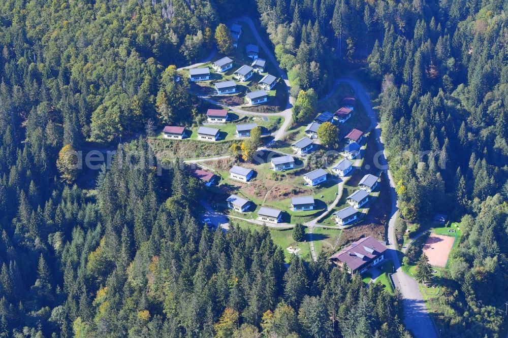 Todtnau from above - Holiday house plant of the park Feriendorf Todtnau in Todtnau in the state Baden-Wuerttemberg, Germany