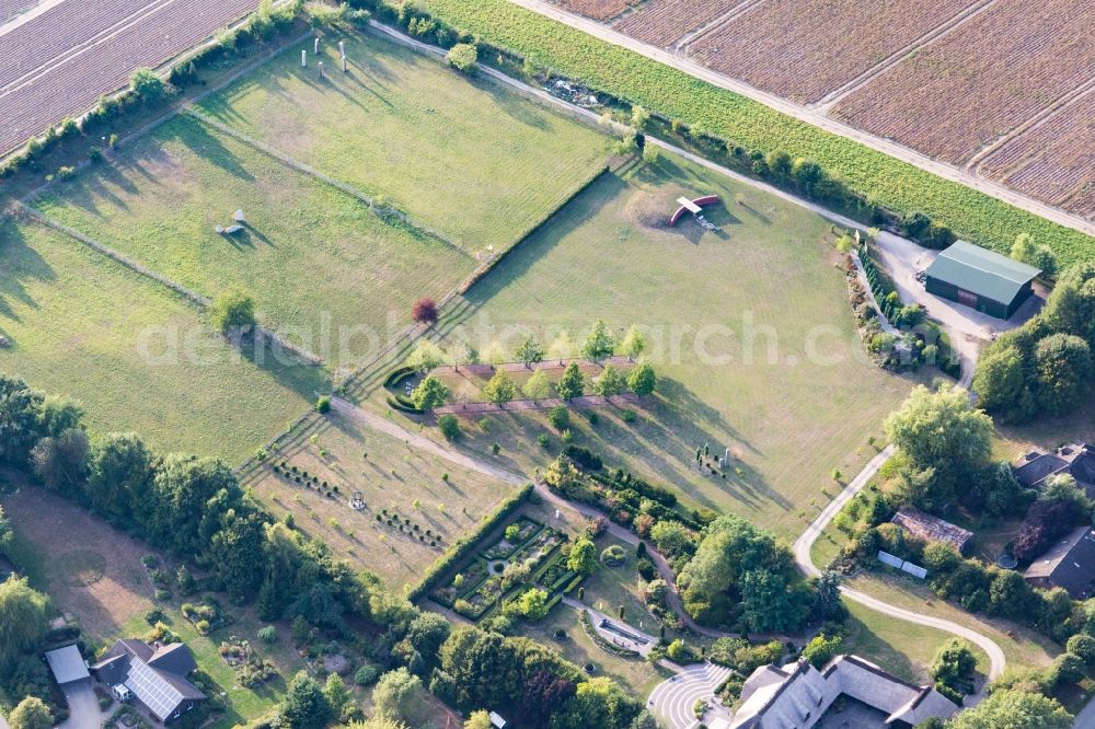 Aerial photograph Amelinghausen - Holiday house plant of the park Gutspark in Amelinghausen in the state Lower Saxony, Germany