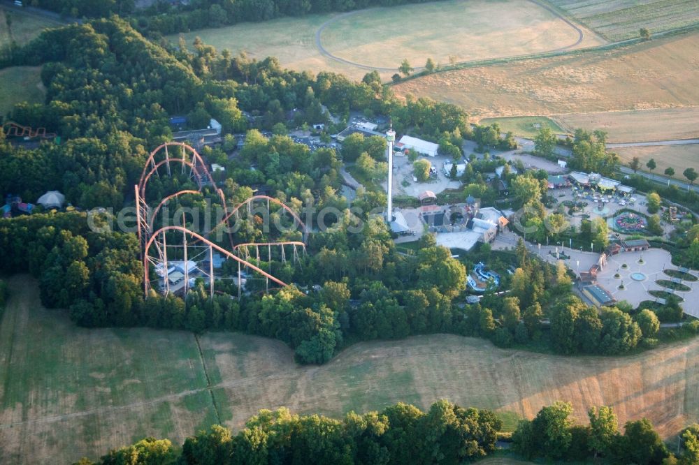 Aerial image Haßloch - Holiday house plant of the park Holiday Park in Hassloch in the state Rhineland-Palatinate, Germany