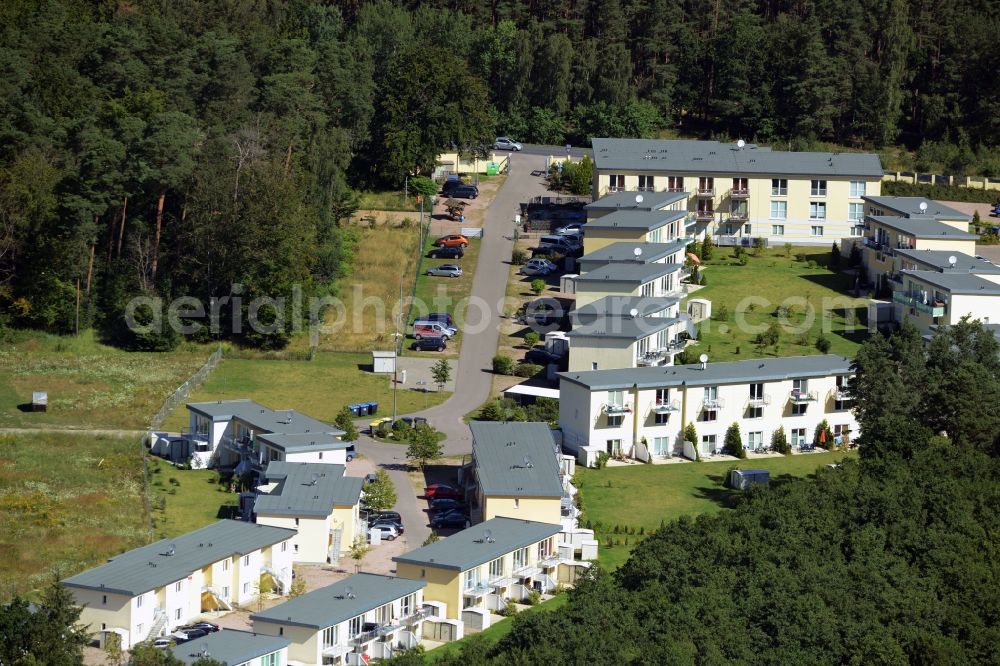 Gelbensande from above - Holiday house plant of the park Kuestenwald in Gelbensande in the state Mecklenburg - Western Pomerania