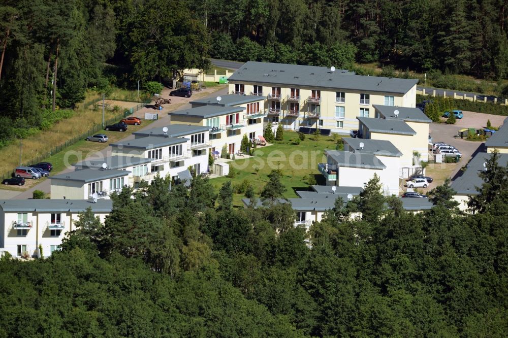 Gelbensande from the bird's eye view: Holiday house plant of the park Kuestenwald in Gelbensande in the state Mecklenburg - Western Pomerania