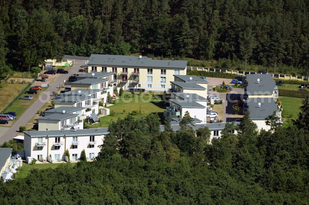 Gelbensande from the bird's eye view: Holiday house plant of the park Kuestenwald in Gelbensande in the state Mecklenburg - Western Pomerania