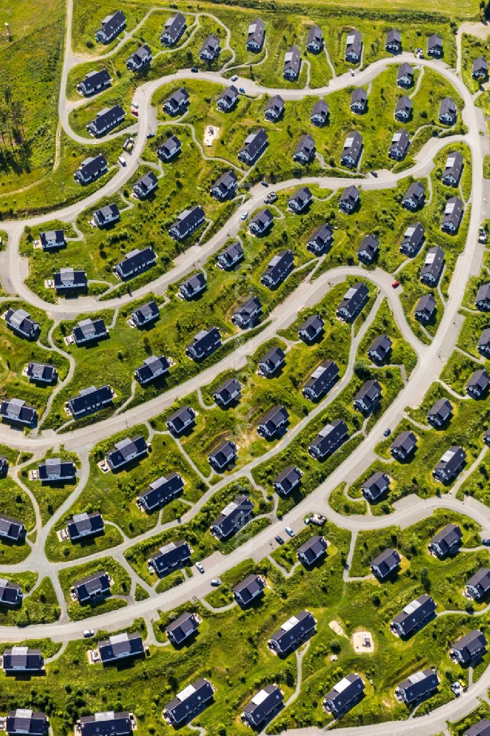 Winterberg from the bird's eye view: Holiday house plant of the park Landal Winterberg In of Buere in Winterberg in the state North Rhine-Westphalia, Germany