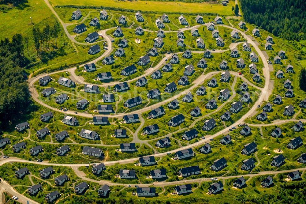 Winterberg from the bird's eye view: Holiday house plant of the park Landal Winterberg In of Buere in Winterberg in the state North Rhine-Westphalia, Germany