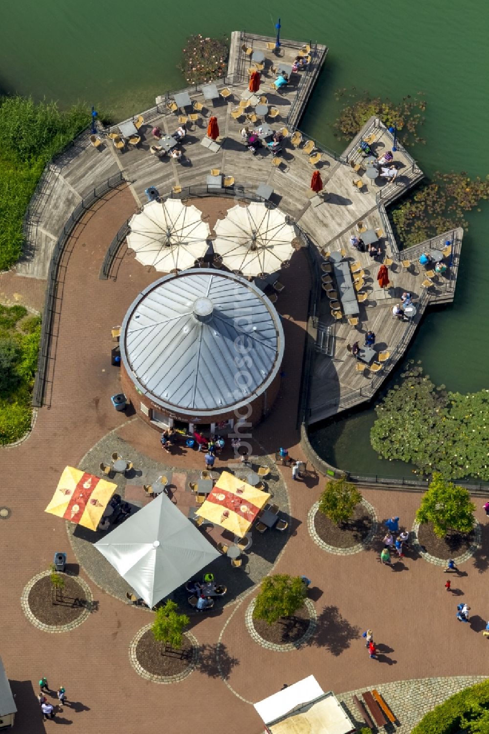 Hamm from above - Holiday house plant of the park Maxipark in Hamm in the state North Rhine-Westphalia