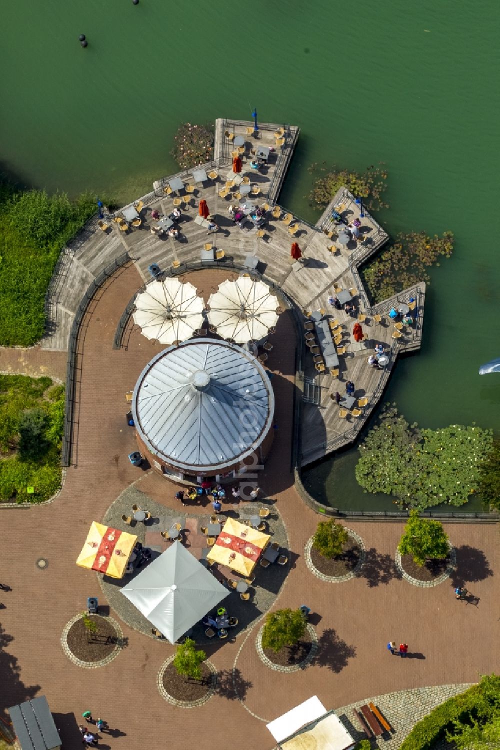 Hamm from the bird's eye view: Holiday house plant of the park Maxipark in Hamm in the state North Rhine-Westphalia