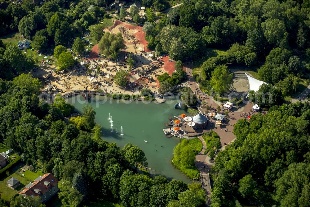 Aerial image Hamm - Holiday house plant of the park Maxipark in Hamm in the state North Rhine-Westphalia