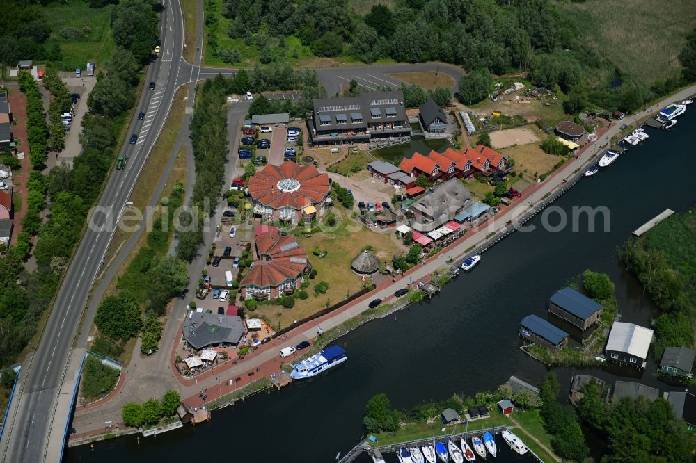 Aerial image Plau am See - Holiday house plant of the park An of Metow in Plau am See in the state Mecklenburg - Western Pomerania, Germany