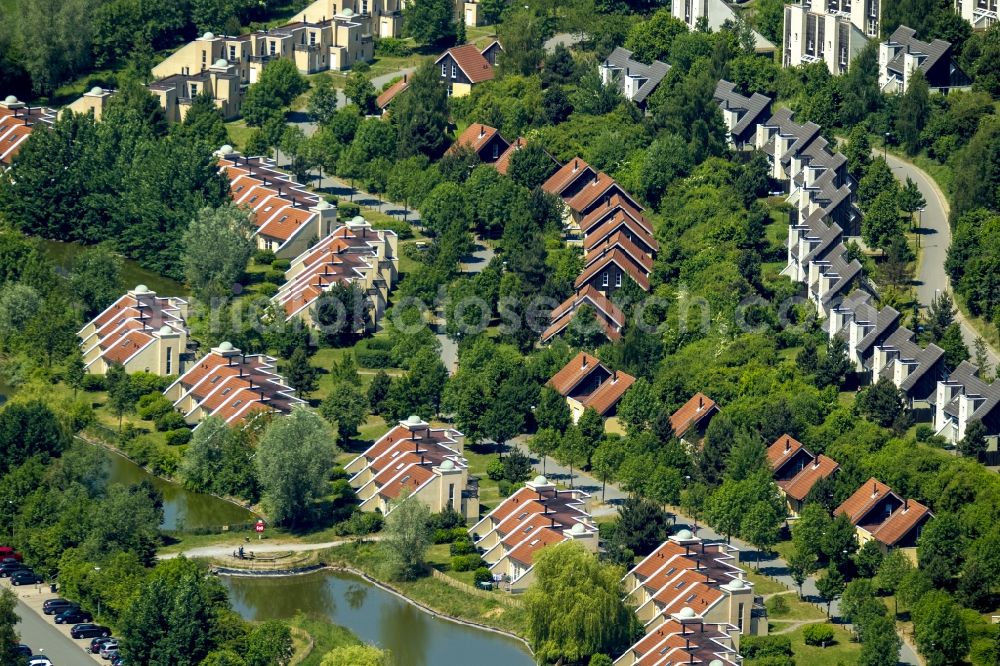 Aerial image Medebach - Holiday house plant of the park Park Hochsauerland in Medebach in the state North Rhine-Westphalia