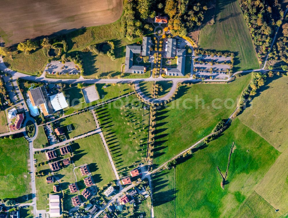 Neddesitz from above - Holiday house plant of the park Precise Resort Ruegen on street Neddesitz in Neddesitz on the island of Ruegen in the state Mecklenburg - Western Pomerania, Germany